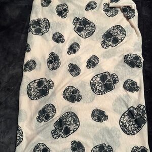 Peach skull scarf